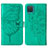 Custodia Portafoglio In Pelle Farfalla Cover con Supporto Y01B per Samsung Galaxy F12