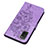 Custodia Portafoglio In Pelle Farfalla Cover con Supporto Y01B per Samsung Galaxy M02s