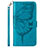 Custodia Portafoglio In Pelle Farfalla Cover con Supporto Y01B per Samsung Galaxy M53 5G Blu