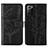 Custodia Portafoglio In Pelle Farfalla Cover con Supporto Y01B per Samsung Galaxy Note 20 Ultra 5G Nero