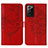 Custodia Portafoglio In Pelle Farfalla Cover con Supporto Y01B per Samsung Galaxy Note 20 Ultra 5G Rosso