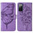 Custodia Portafoglio In Pelle Farfalla Cover con Supporto Y01B per Samsung Galaxy S20 FE (2022) 5G Lavanda