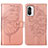 Custodia Portafoglio In Pelle Farfalla Cover con Supporto Y01B per Xiaomi Mi 11i 5G Oro Rosa