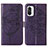 Custodia Portafoglio In Pelle Farfalla Cover con Supporto Y01B per Xiaomi Mi 11i 5G Viola