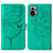 Custodia Portafoglio In Pelle Farfalla Cover con Supporto Y01B per Xiaomi Redmi Note 10 4G