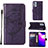 Custodia Portafoglio In Pelle Farfalla Cover con Supporto Y02B per Samsung Galaxy A23 4G