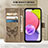 Custodia Portafoglio In Pelle Farfalla Cover con Supporto Y02B per Samsung Galaxy A23 5G