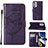 Custodia Portafoglio In Pelle Farfalla Cover con Supporto Y02B per Samsung Galaxy A73 5G