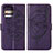 Custodia Portafoglio In Pelle Farfalla Cover con Supporto YB1 per Motorola Moto Edge 40 Pro 5G Viola