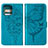 Custodia Portafoglio In Pelle Farfalla Cover con Supporto YB1 per Motorola Moto Edge Plus (2023) 5G Blu