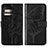 Custodia Portafoglio In Pelle Farfalla Cover con Supporto YB1 per Motorola Moto Edge Plus (2023) 5G Nero