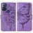 Custodia Portafoglio In Pelle Farfalla Cover con Supporto YB1 per Motorola Moto G Play (2023) Lavanda