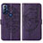 Custodia Portafoglio In Pelle Farfalla Cover con Supporto YB1 per Motorola Moto G Play (2023) Viola