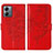 Custodia Portafoglio In Pelle Farfalla Cover con Supporto YB1 per Motorola Moto G14