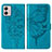 Custodia Portafoglio In Pelle Farfalla Cover con Supporto YB1 per Motorola Moto G53j 5G