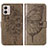 Custodia Portafoglio In Pelle Farfalla Cover con Supporto YB1 per Motorola Moto G53j 5G