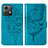 Custodia Portafoglio In Pelle Farfalla Cover con Supporto YB1 per Motorola Moto G84 5G Blu