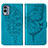 Custodia Portafoglio In Pelle Farfalla Cover con Supporto YB1 per Nokia X30 5G