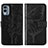 Custodia Portafoglio In Pelle Farfalla Cover con Supporto YB1 per Nokia X30 5G