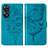 Custodia Portafoglio In Pelle Farfalla Cover con Supporto YB1 per Oppo Reno8 T 4G