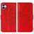 Custodia Portafoglio In Pelle Farfalla Cover con Supporto YB1 per Samsung Galaxy A04 4G Rosso