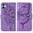 Custodia Portafoglio In Pelle Farfalla Cover con Supporto YB1 per Samsung Galaxy A04E Lavanda