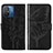 Custodia Portafoglio In Pelle Farfalla Cover con Supporto YB2 per Xiaomi Poco C55 Nero