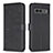 Custodia Portafoglio In Pelle Fiori Cover con Supporto BF1 per Google Pixel 7a 5G Nero