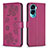 Custodia Portafoglio In Pelle Fiori Cover con Supporto BF1 per Huawei Honor 90 Lite 5G