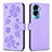 Custodia Portafoglio In Pelle Fiori Cover con Supporto BF1 per Huawei Honor 90 Lite 5G