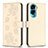 Custodia Portafoglio In Pelle Fiori Cover con Supporto BF1 per Huawei Honor 90 Lite 5G