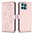 Custodia Portafoglio In Pelle Fiori Cover con Supporto BF1 per Huawei Honor X6a