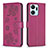 Custodia Portafoglio In Pelle Fiori Cover con Supporto BF1 per Huawei Honor X7a