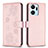 Custodia Portafoglio In Pelle Fiori Cover con Supporto BF1 per Huawei Honor X7a