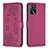 Custodia Portafoglio In Pelle Fiori Cover con Supporto BF1 per Oppo A16