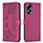 Custodia Portafoglio In Pelle Fiori Cover con Supporto BF1 per Oppo A18