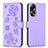 Custodia Portafoglio In Pelle Fiori Cover con Supporto BF1 per Oppo A38