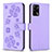 Custodia Portafoglio In Pelle Fiori Cover con Supporto BF1 per Oppo A74 4G