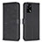 Custodia Portafoglio In Pelle Fiori Cover con Supporto BF1 per Oppo A74 4G Nero