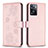 Custodia Portafoglio In Pelle Fiori Cover con Supporto BF1 per Oppo A77 4G