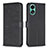 Custodia Portafoglio In Pelle Fiori Cover con Supporto BF1 per Oppo A78 4G Nero