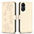 Custodia Portafoglio In Pelle Fiori Cover con Supporto BF1 per Oppo A78 5G