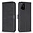 Custodia Portafoglio In Pelle Fiori Cover con Supporto BF1 per Oppo A95 5G Nero