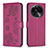 Custodia Portafoglio In Pelle Fiori Cover con Supporto BF1 per Oppo Find X6 Pro 5G Rosa Caldo