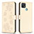 Custodia Portafoglio In Pelle Fiori Cover con Supporto BF2 per Oppo A15