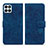 Custodia Portafoglio In Pelle Fiori Cover con Supporto HF1 per Huawei Honor X6a