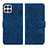 Custodia Portafoglio In Pelle Fiori Cover con Supporto HF1 per Huawei Honor X8b