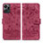 Custodia Portafoglio In Pelle Fiori Cover con Supporto HF2 per Huawei Honor X7a