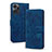 Custodia Portafoglio In Pelle Fiori Cover con Supporto HF2 per Huawei Honor X7a