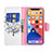 Custodia Portafoglio In Pelle Fiori Cover con Supporto L01 per Apple iPhone 14 Multicolore